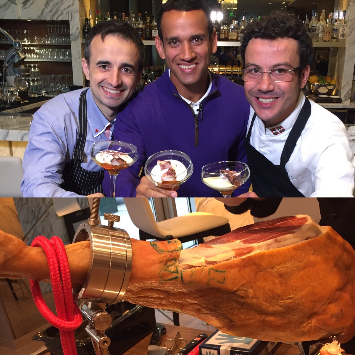 JoeVFox12's tweet photo. Jamon y Pulpo (octopus) for breakfast today! Previewing the #tapastourpdx with folks from @chesapdx and @conservapdx. Delicioso! https://t.co/1GES3KdHkf