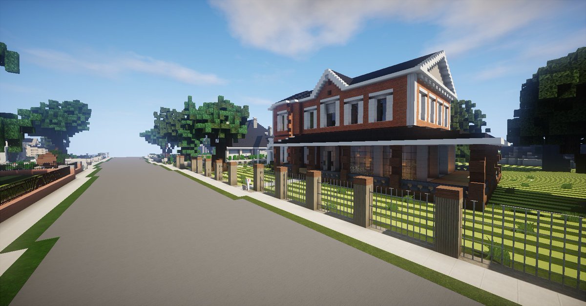 Wavv3s Minecraft Maison Traditionnel De Style Coloniale Sur Amberstone Fr Minecraft Architecture