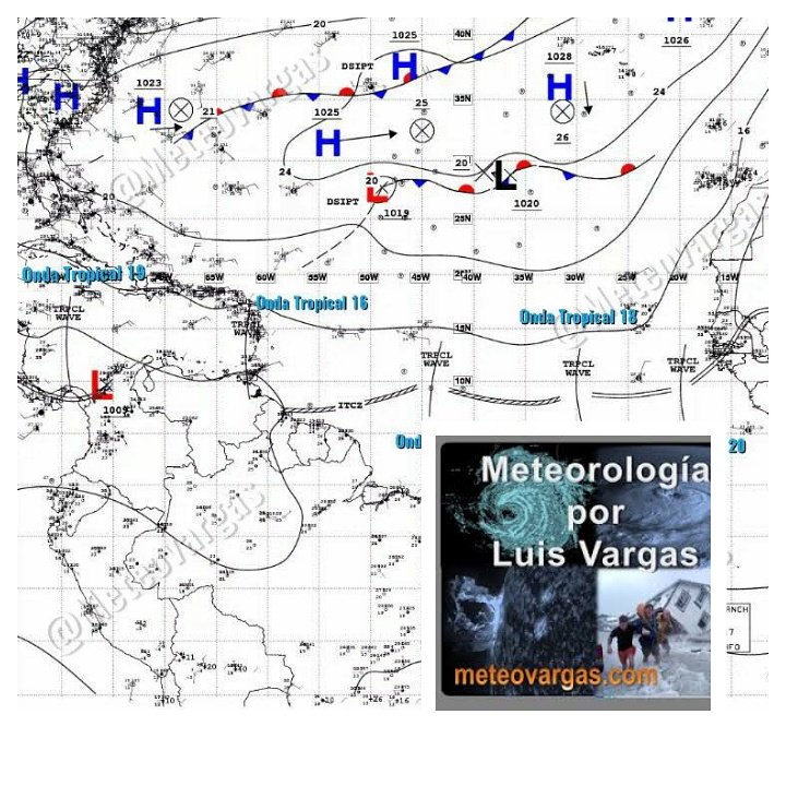 A la fecha se han formado 20 Ondas Tropicales. La No.16 en El Caribe Oriental al Noreste de Venezuela