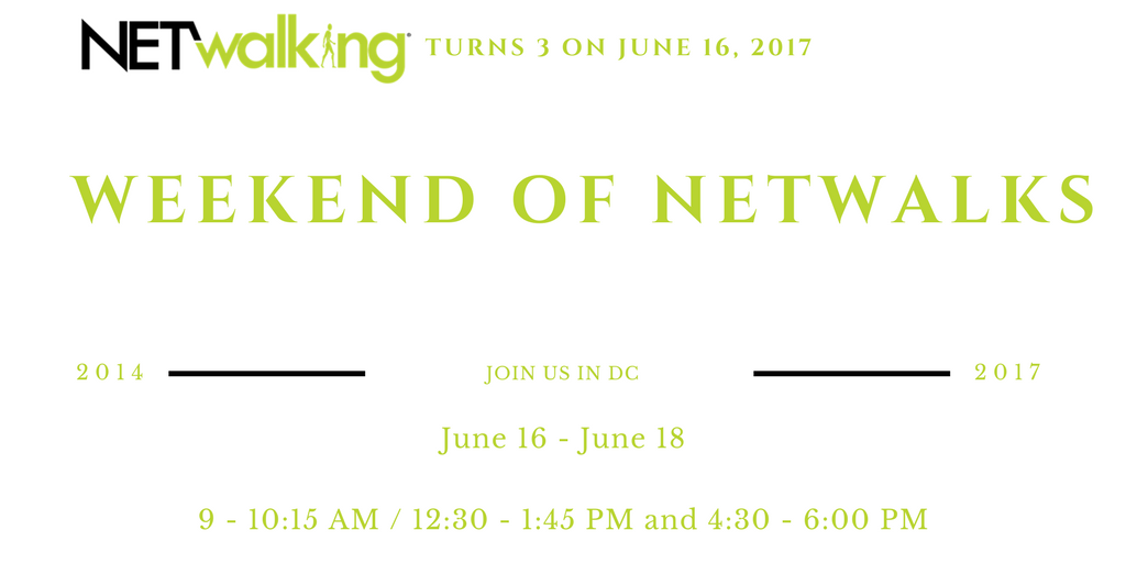 netwalking's tweet image. What are you passionate about outside of work? This is the second question you will be asked #NetwalkWknd. RSVP #DC #creativenetworking