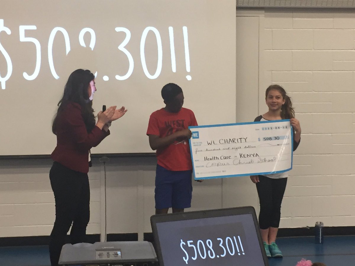 CorpusC_CCSD's tweet photo. $508.30 for WE initiatives in Kenya! @WEMovement #studentleadership #bethechange https://t.co/FEAoKqv4LV