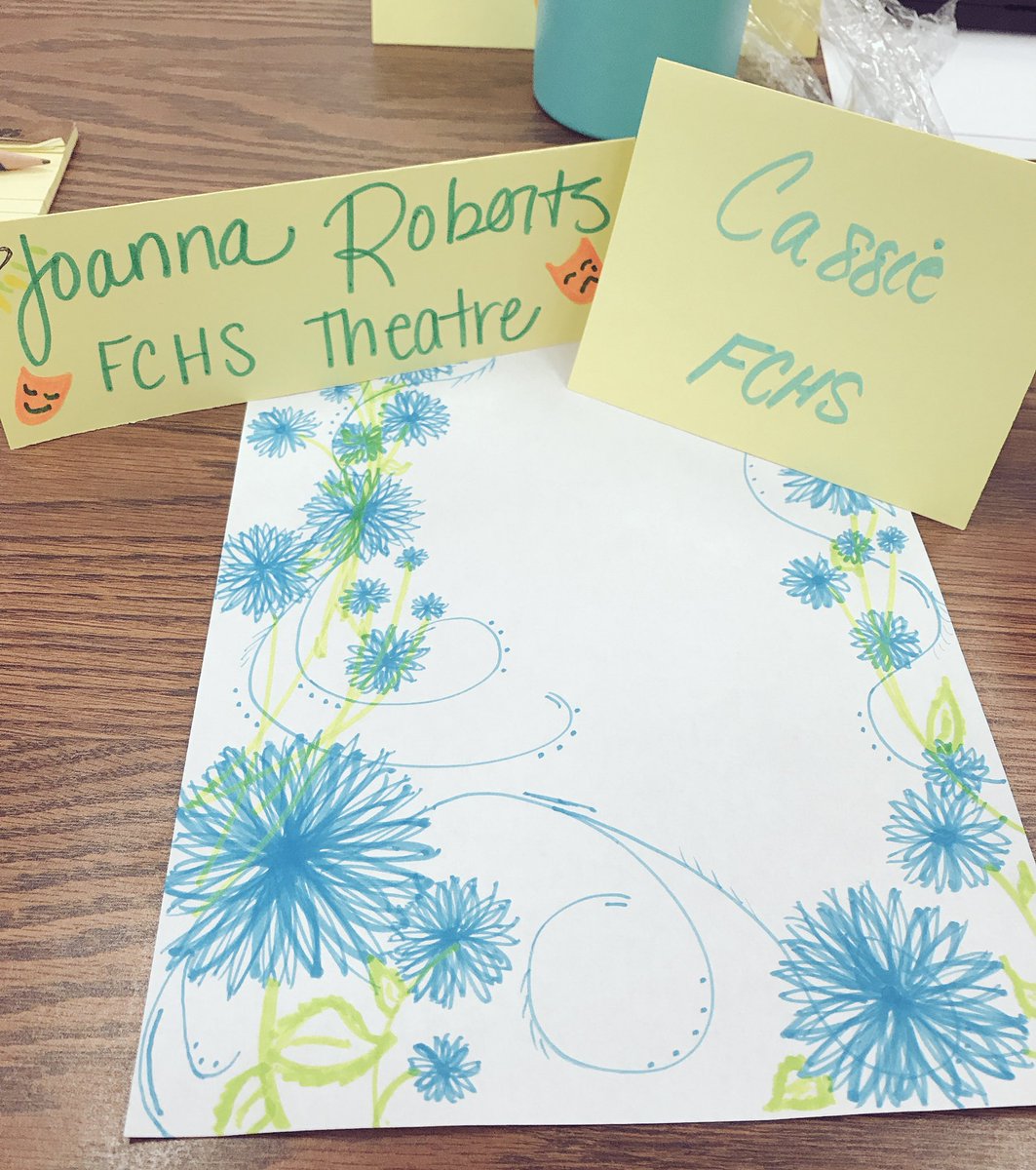 FCHSTigerTroupe's tweet photo. I'm repping @FCHSTigers at the #FCBOESteam 2017 training with @CoachLawrimore 🎭🔬#WriteOurOwnStory #TeacherBesties https://t.co/4y91rSktsw