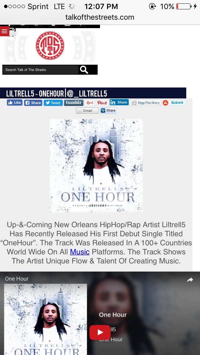 _LILTRELL5's tweet photo. Shout Out @TalkoftheST @TalkoftheStTv For The Support On My New Single #OneHour https://t.co/e4gT5ZyQTm