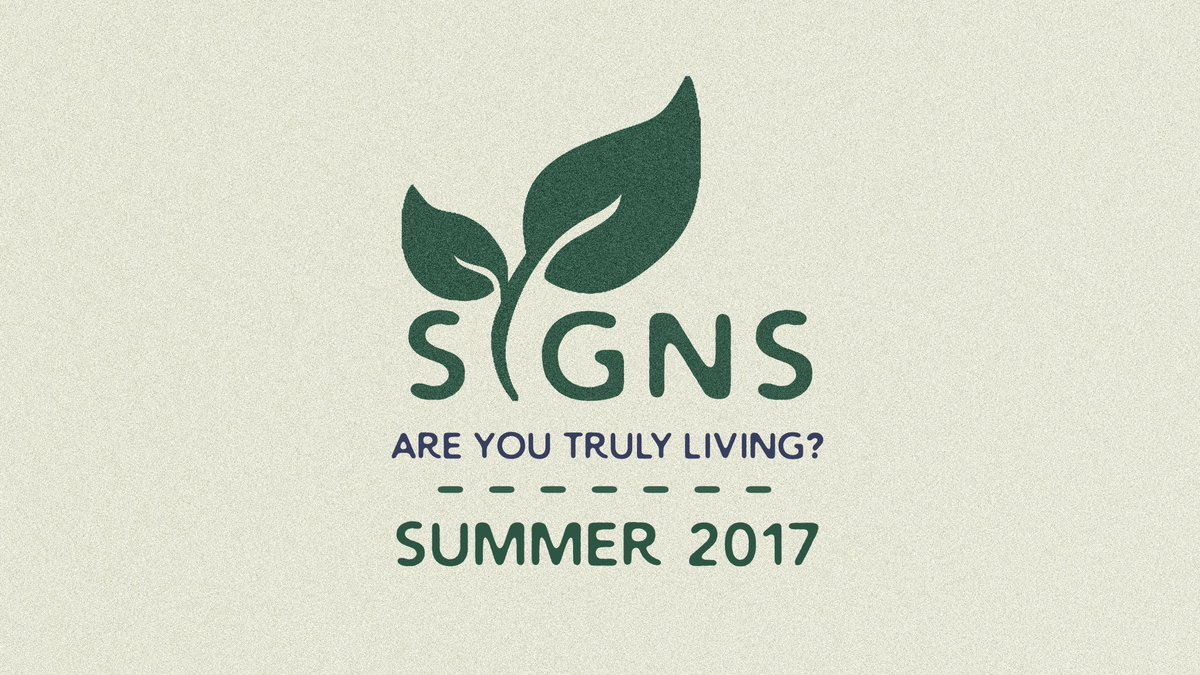 Connectinguth's tweet photo. Signs is our summer theme for 2017. Come hangout with us to find out what it means to truly be living! ---
SUNDAYS: 9 AM
WEDNESDAYS: 5:55 PM https://t.co/9i3gjQhit4