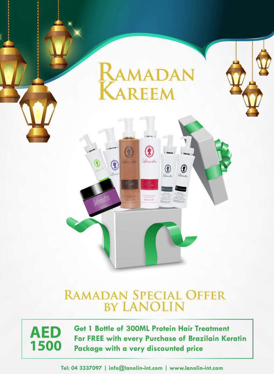 lanolinstyle's tweet photo. ONLY IN RAMADAN Botox  , Keratin Protein , shampoo, conditioner, clarifying shampoo,hair mask   only 1500/AED 0502971711 https://t.co/Ct0x2lZ8vZ