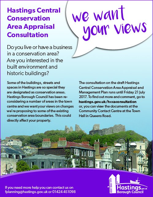 hastingsbc's tweet photo. Have your say here: https://t.co/WUJTbcunUT  #conservation #historic #consultation https://t.co/jKHjPeGLIy
