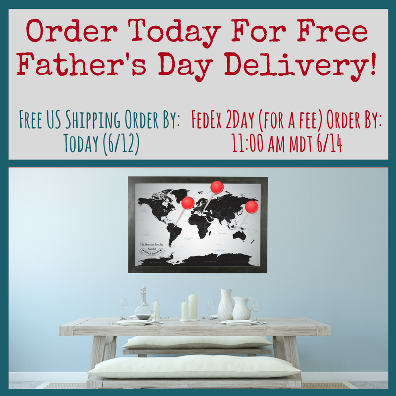 PushPinMaps's tweet image. Forget the cologne! 4 #FathersDay, get dad a #gift he truly wants, a #PinMap 4 tracking his #WorldTravels! #DadsDay ow.ly/Q0fJ30cwC8P