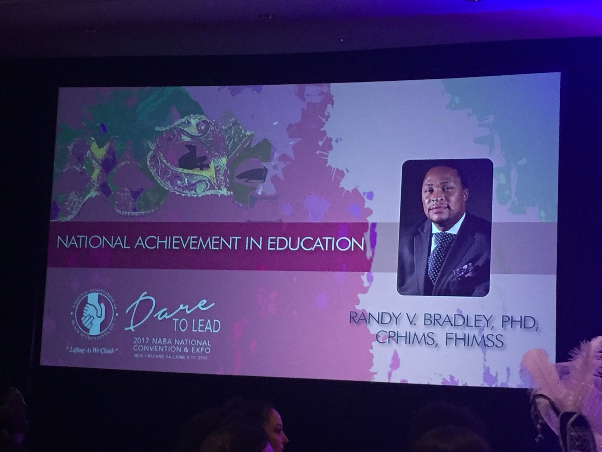ThePhDProject's tweet photo. Congrats @randyvbradley, #ThePhDProject member, on being selected as the recipient of #NABAconv17 National Achievement - Education Award! 🤩 https://t.co/bqtaaUj88p