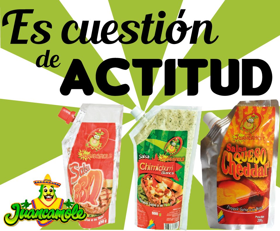 #FelizLunes ¡Ponerle salsa a la vida es cuestión de actitud! ¡Póngale <a href="/Juancamole/">juancamole</a> el mejor Guacamole!