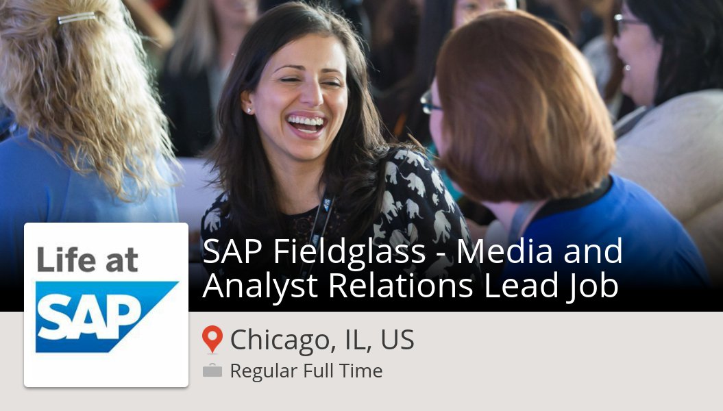 joaocbranquinho's tweet photo. SAP Fieldglass - Media and #Analyst Relations Le... in #ChicagoILUS at #SAP #job https://t.co/9mdgDXpZPi #JobsatSAP https://t.co/LHMXRvGpmY