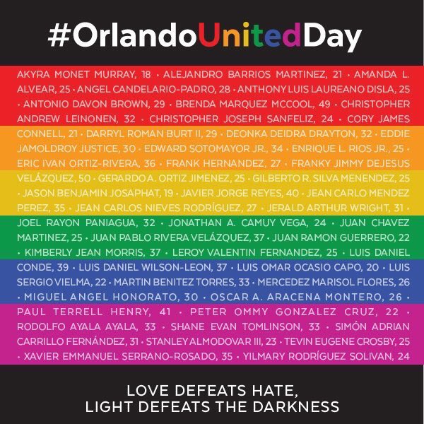 RTMitchGrassi's tweet photo. #OrlandoStrong 🌈☄ https://t.co/En5ZzjTApP