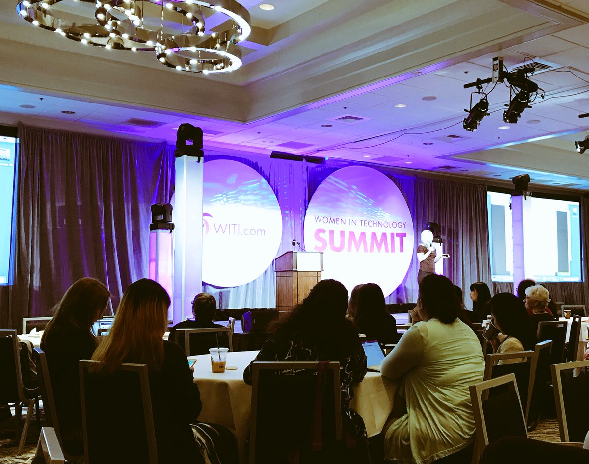 Niecee's tweet photo. #WITISummit opening Keynote with @acoolong inspiring women of all backgrounds https://t.co/vKm0uJhNGn