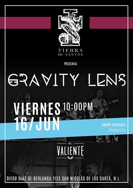 gravitylensmx's tweet photo. Join us Friday for an acoustic set at El Valiente, San Nicolas! Event page: https://t.co/y2V1USYRSn #rock #livemusic #monterrey #gravitylens https://t.co/DY7kFrRnL5