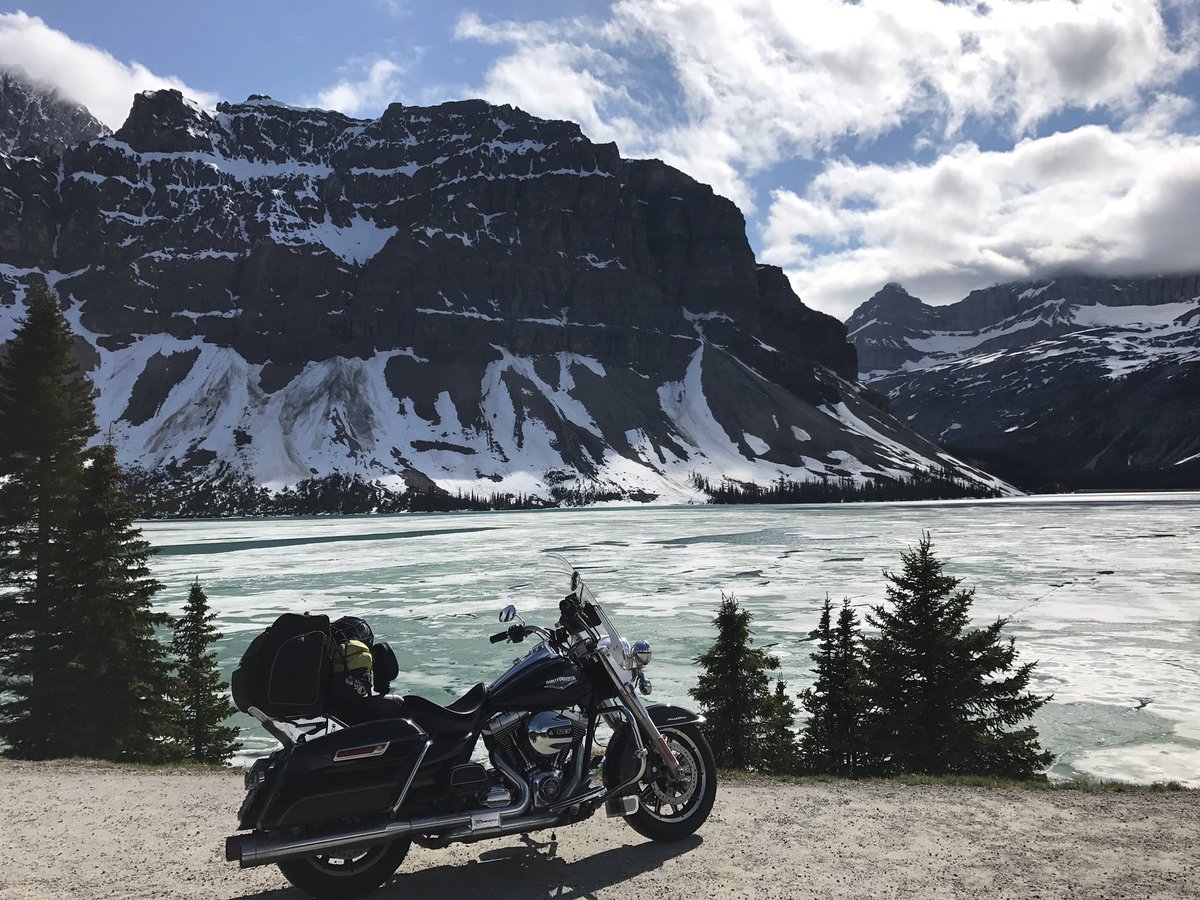jerry_mack's tweet photo. Jasper Nat'l Park, Canada. #GlacierCountry #HDRoadKing @harleydavidson https://t.co/ebGdMN5Ogq