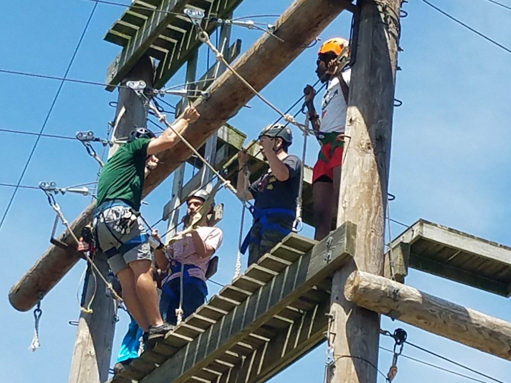BlueSkiesOKC's tweet photo. @shilohcamp #ropescourse rising to new heights! #summerschool #21clcc @okcpsfoundation @OKCPS https://t.co/r9zqbOGNJ0