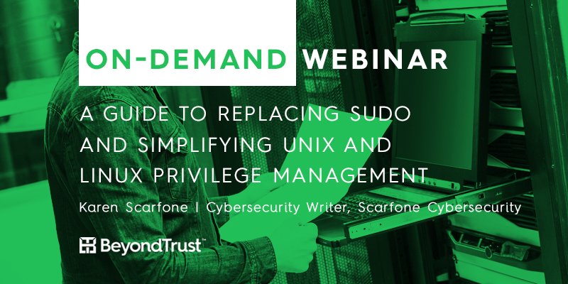 Why #sudo if you don’t have to? Move beyond sudo for full visibility &amp; control over #Unix &amp; #Linux privileges. bit.ly/2oo3EZK