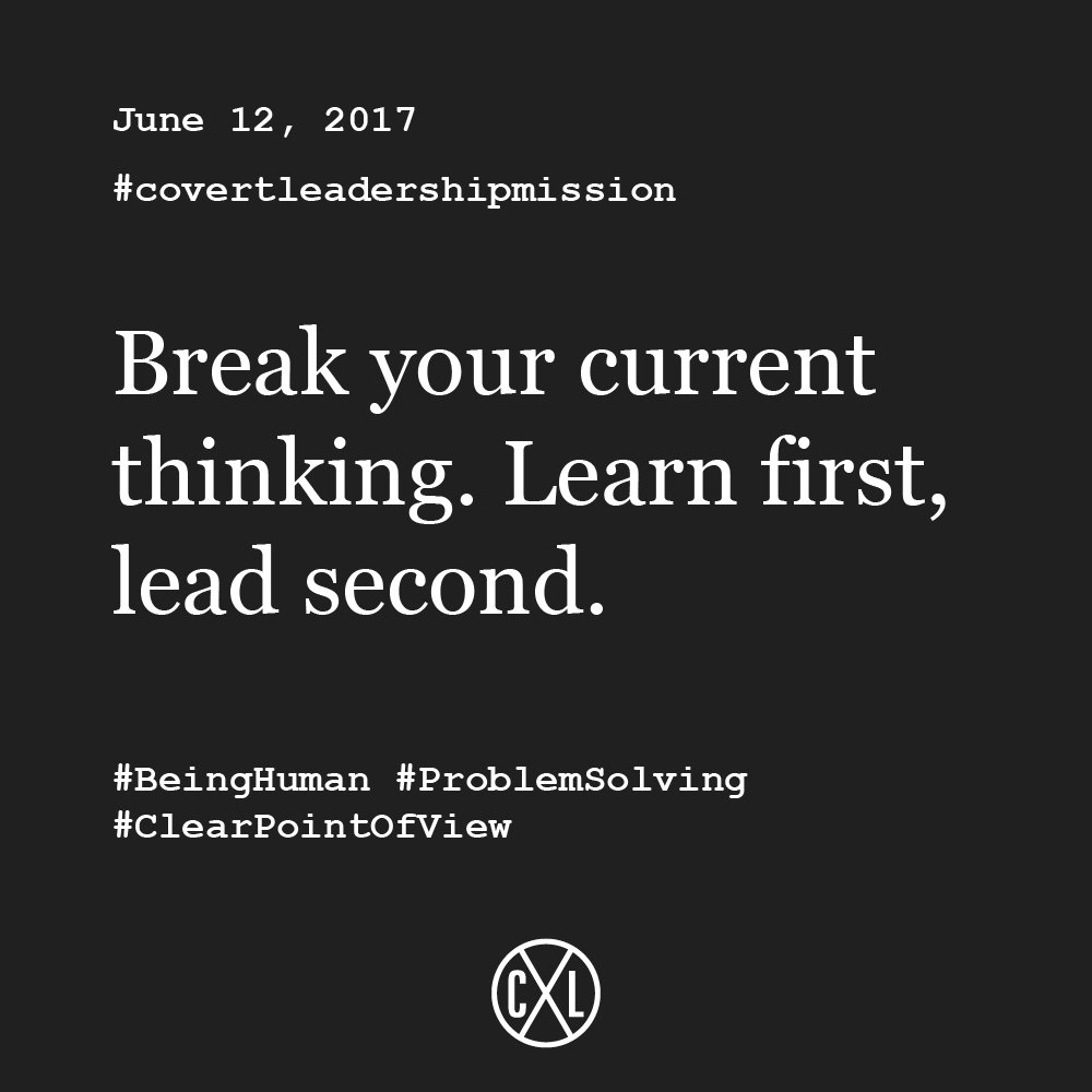 CovertLeaders's tweet image. #RPCL Log Date June 12, 2017: #BeingHuman #ClearPointOfView #ProblemSolving -  covertleadership.com/journal/rpcl-l…
