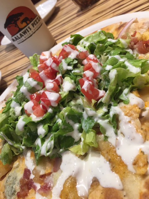 #buffalochickenpizza <a href="/malawispizza/">Malawi's Pizza</a> #omnomnom #thevillage #gourmetpizza #pizzawithapurpose