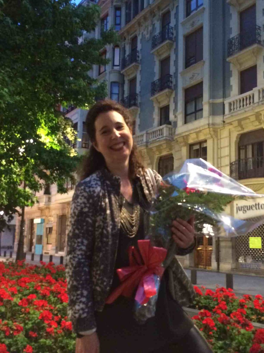 Happy in elegant #Bilbao. A beautiful city. Thank you Sociedad Filarmonica. #Bach sounded good in your lovely hall.