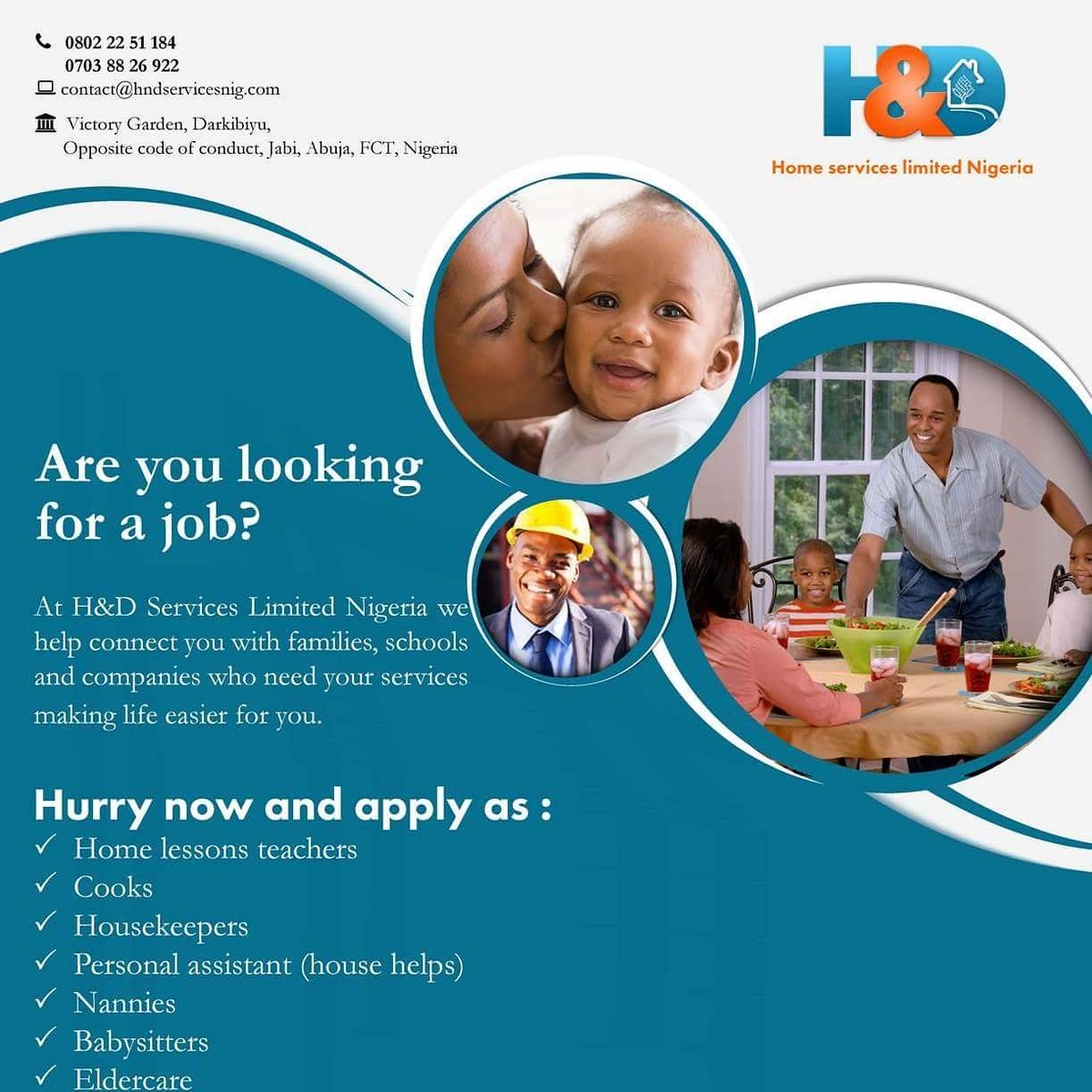 HDservicesltd's tweet image. Are you in Abuja? Apply now!