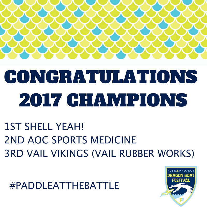 TheFuseProject's tweet image. Congratulations to the 2017 Dragon Boat Champions! #FuseProject #PaddleAtTheBattle