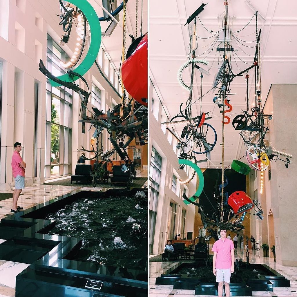 PattyLanser's tweet photo. Cascade by Jean Tinguely. #swissartist #modernartenthusiast @jacklanser https://t.co/PYLMCGE6YB https://t.co/hHIFOqHGrh
