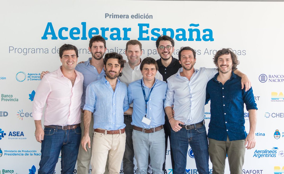 Chapeau! para éstos emprendedores argentinos que son capaces de terminar así la final de Acelerar España