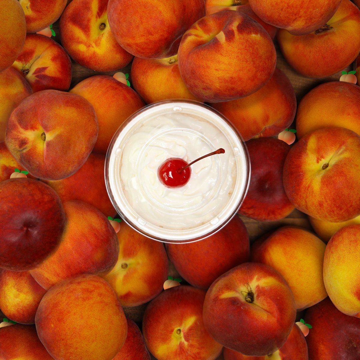 Now that's what we call #MotivationMonday! 🍑🍦 #PeachMilkshake