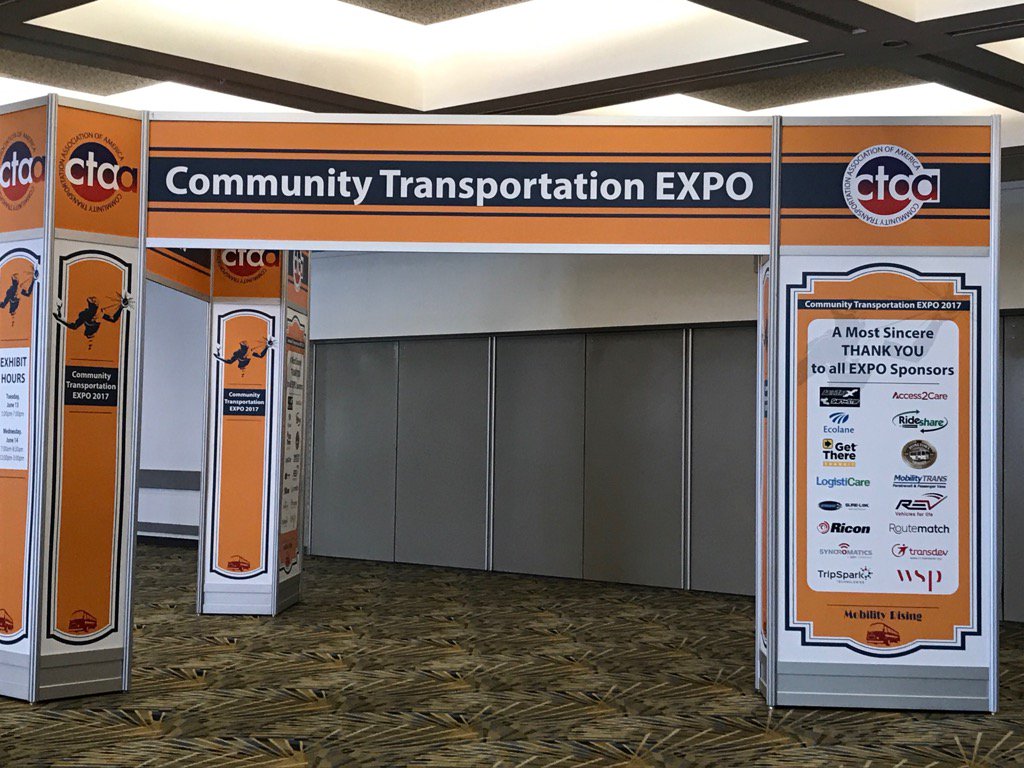RideshareNation's tweet photo. Pre-opening scene of entrance to #CtaaEXPO trade show at #Detroit #CoboCenter much transportation products &amp; services https://t.co/ZI9MP1qpeH