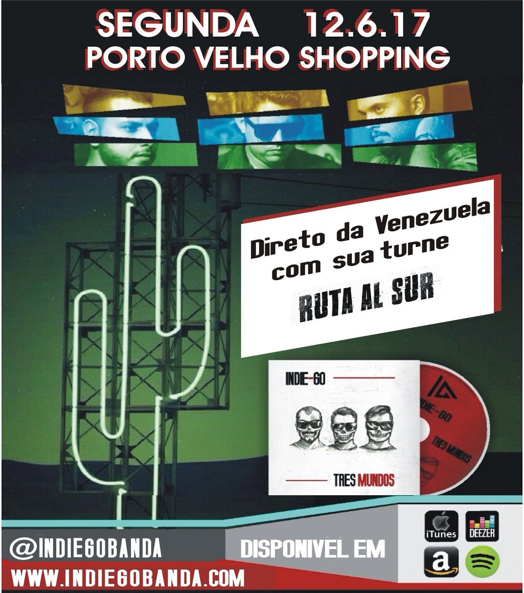 Hoy estaremos presentándonos en porto Vehlo shopping .. Acustico para ustedes #soyrutaalsur #brasil #rondonia