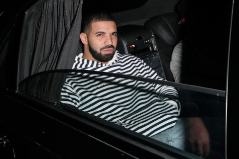 Drake leaving The Nice Guy last night.