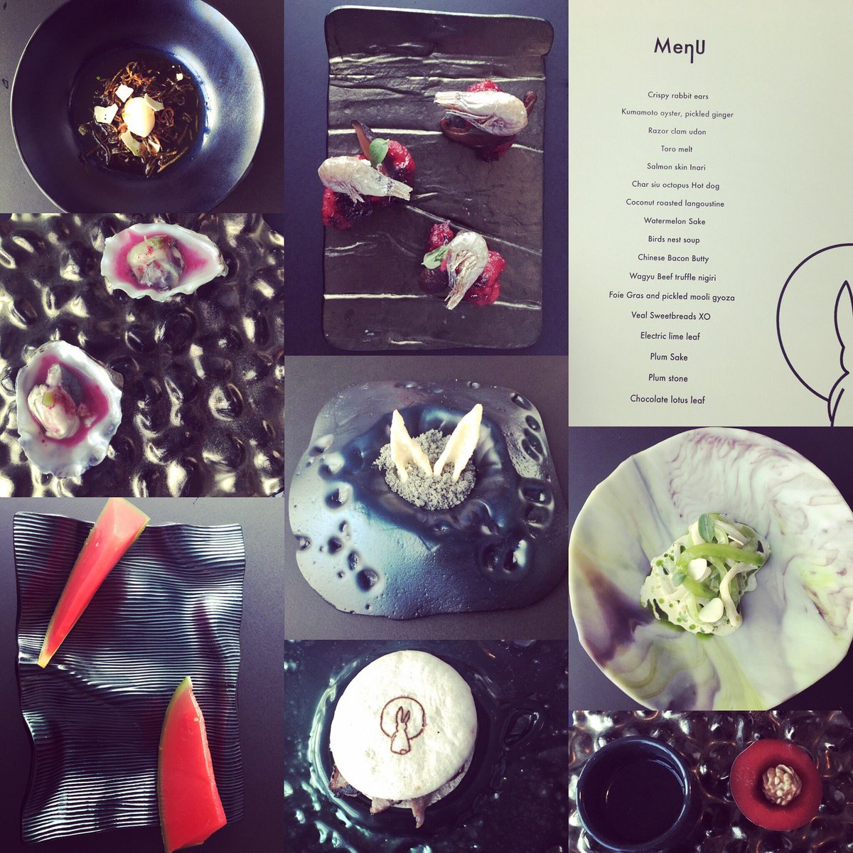 15 course tasting menu <a href="/urbisrabbit/">5th on Urbis</a>