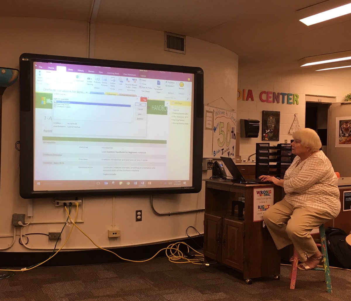 A great day of learning how to use OneNote and Class Notebook with Mrs. Pat Fay. <a href="/DeAnnaSMartin/">DeAnna Martin</a>