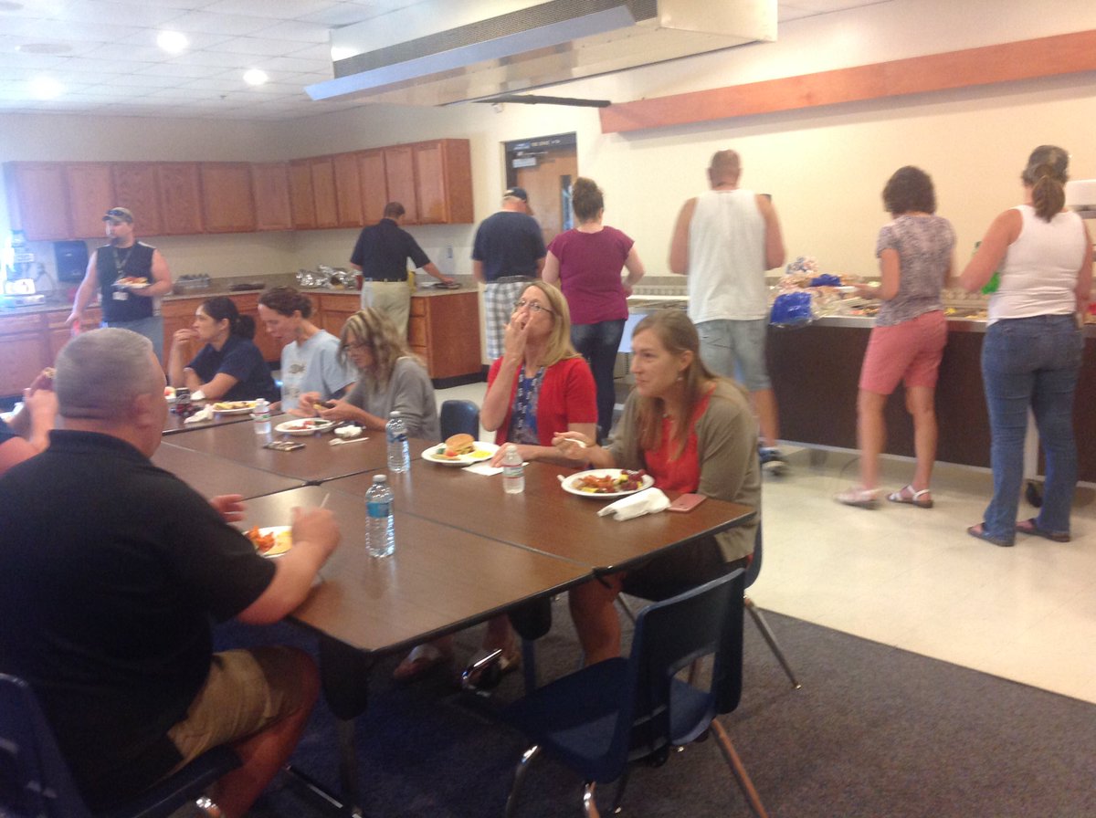 CTCPrincipal's tweet photo. @FrederickCTC staff members enjoy the End of Year luncheon. #fcpsctc #fcpscte https://t.co/JFKaKYmD3B