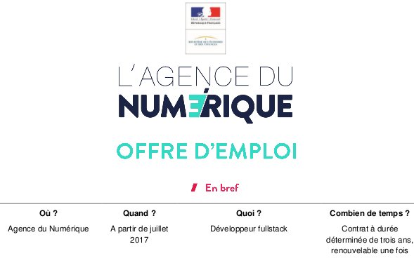 LesBricodeurs's tweet photo. L'agence du numérique recrute un dev fullstack  https://t.co/B8uE1yOjTo #Angularjs #Nodejs https://t.co/97RmsVvqT2