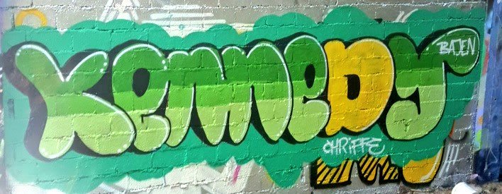 ColorMeBajen's tweet photo. Klart att Kennedy har blivit kultur på mur i @snosatra #Bajen #colormeBajen #CMB https://t.co/GXWmyngeW5