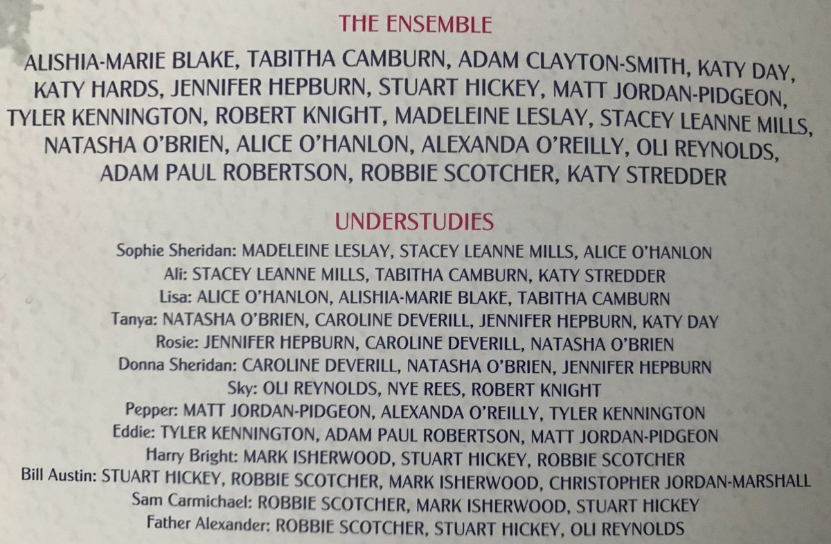 WestEnd Understudies tweet media