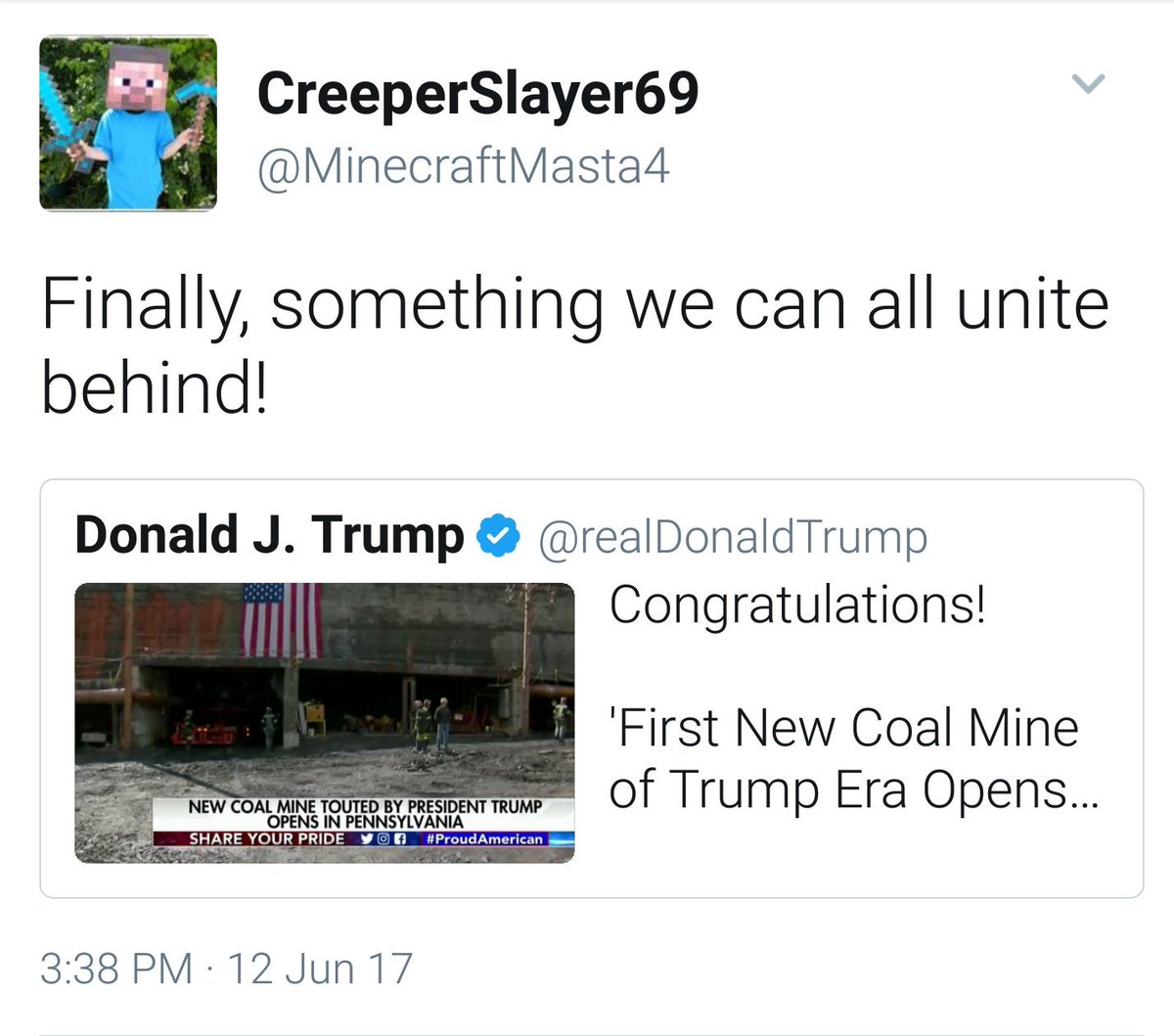 GOPfactor's tweet photo. @realDonaldTrump what about the diamond industry tho?? https://t.co/6Hj516wqkT
