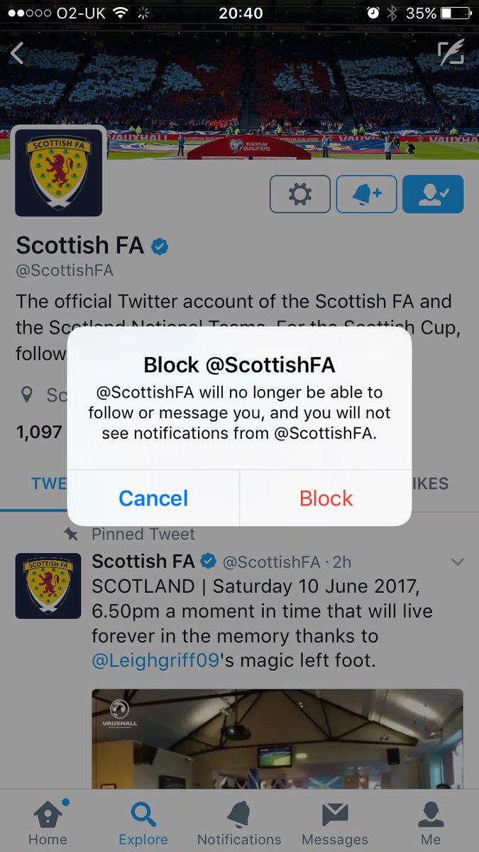 thetherangers's tweet photo. Here's a simple idea - if you think @ScottishFA are incompetent or corrupt (either will do), block them #SupportTeamFuckBlazers https://t.co/iDjGT7cUxe
