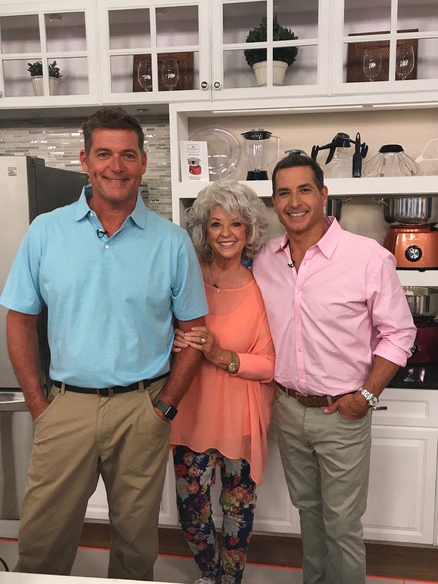 Paula_Deen's tweet photo. Have you caught the @thedeenbros and me on @Evine yet? You can still tune in today and tomorrow for their premiere! https://t.co/nU1HkBgZQ1 https://t.co/wlOUpLWwPs