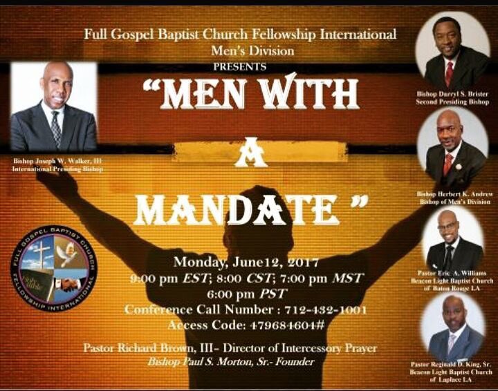 BeaconLightofBR's tweet photo. Don't miss this powerful prayer call tonight with our Presiding Bishop, Bishop Joseph W. Walker III and our BLIM family Pastors. #FullGospel https://t.co/1niB6ogejW