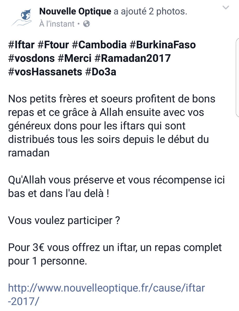 Nouvelleoptique's tweet photo. #Iftar #Ftour #Cambodia #BurkinaFaso #vosdons #Merci #Ramadan2017 #vosHassanets #Do3a
Vous voulez participer ?
https://t.co/0IXYicEt5z Rt https://t.co/y8vCmzg3ka