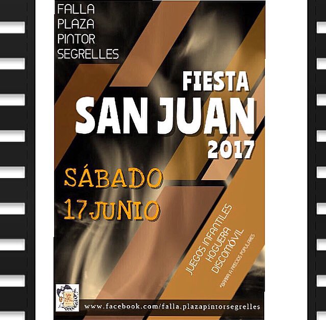 Falla_Segrelles's tweet image. El próximo SÁBADO 17 llega la FIESTA DE SAN JUAN de la Falla Plaza Pintor Segrelles.
¡Ven a darle la bienvenida al verano con nosotros!