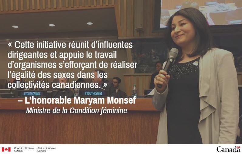 min_swc's tweet photo. Fonds de 18M du #gouvcan pour 50 projets visant à promouvoir l’#égalitédessexes au Cda &amp; à mobiliser les dirigeantes https://t.co/V27FRR4OOM https://t.co/b8agS1Pplf