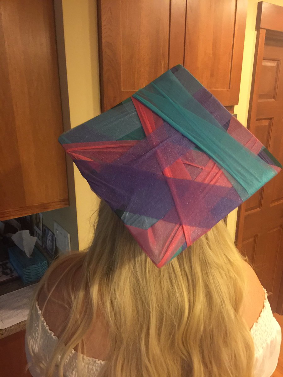 alexakirton's tweet image. When you wait until last minute and all you have to decorate your cap with is pre wrap @SoccerGrlProbs