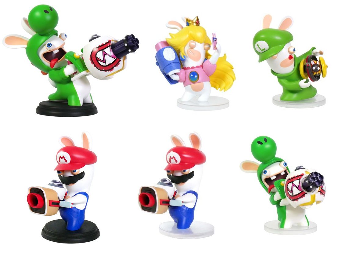 Mario + Rabbids Kingdom Battle figures.