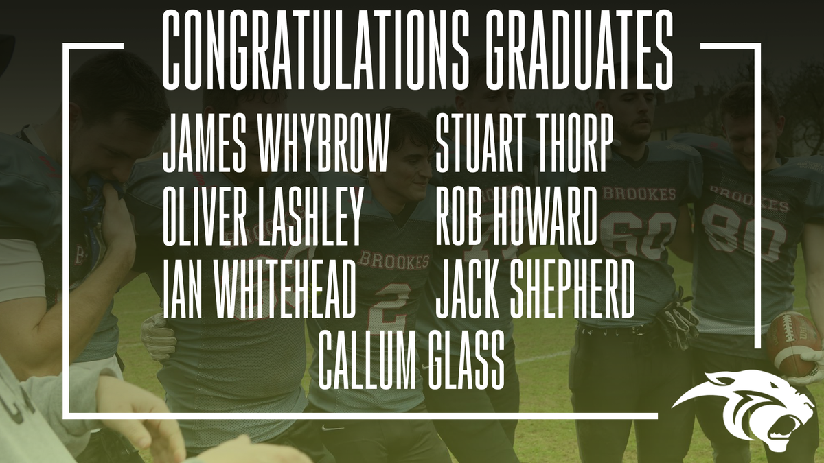 OBUPanthers's tweet photo. Seven Panther graduates this year, seven players we will dearly miss. #AlwaysPanthers #BMBG 🎓🔥 https://t.co/7RT1Npmigr