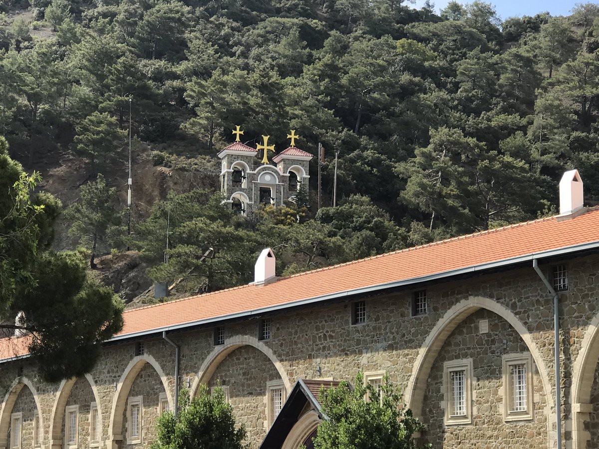 KeepExploringEd's tweet photo. In #Troodus #mountains of #Cyprus & visited world famous #Kykkos #Monastery where #archbishop & #president #Makarios is buried #ExploringEd https://t.co/ldGiu5WRVX