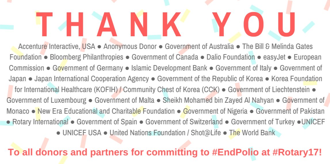 Thanks to all who committed today to build a polio-free world! #EndPolio #Rotary17 endpol.io/2slzE27