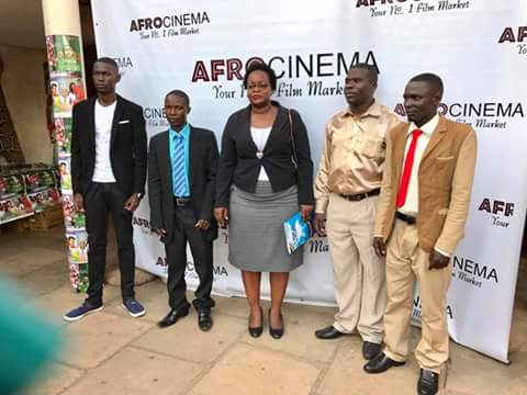 afro_cinema's tweet photo. @Mercykains, it was an honor hav'g u as our Chief Guest. Thnx @URSBHQ &amp; Mr. @BemanyaT 4 al th support 2 Uganda's film industry https://t.co/AKrw7kTUTW